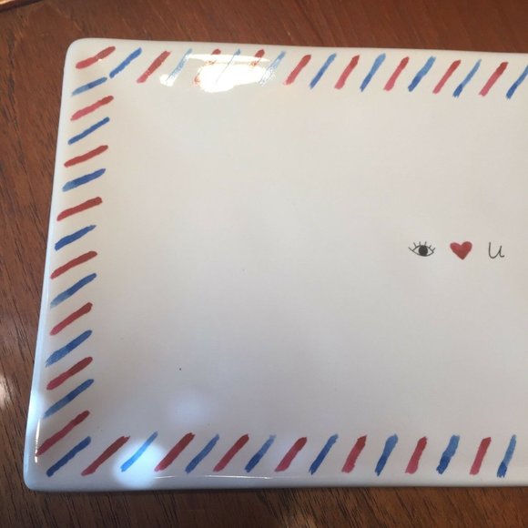 West elm Love Letter Tray Plate Trinket Dish Valentine's Gift - Picture 6 of 7